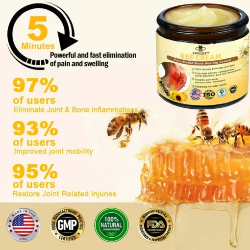 LOVILDS™Bees Pain Relief Bone Healing Cream 👨‍⚕️ American Osteopathic Association