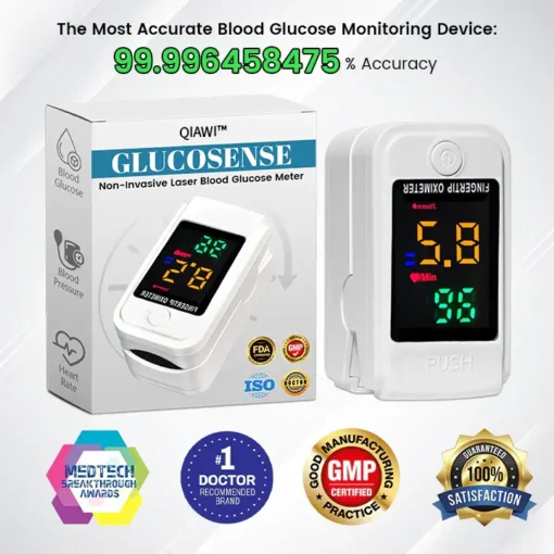 QIAWI™ GlucoSense Non-Invasive Laser Blood Glucose Meter